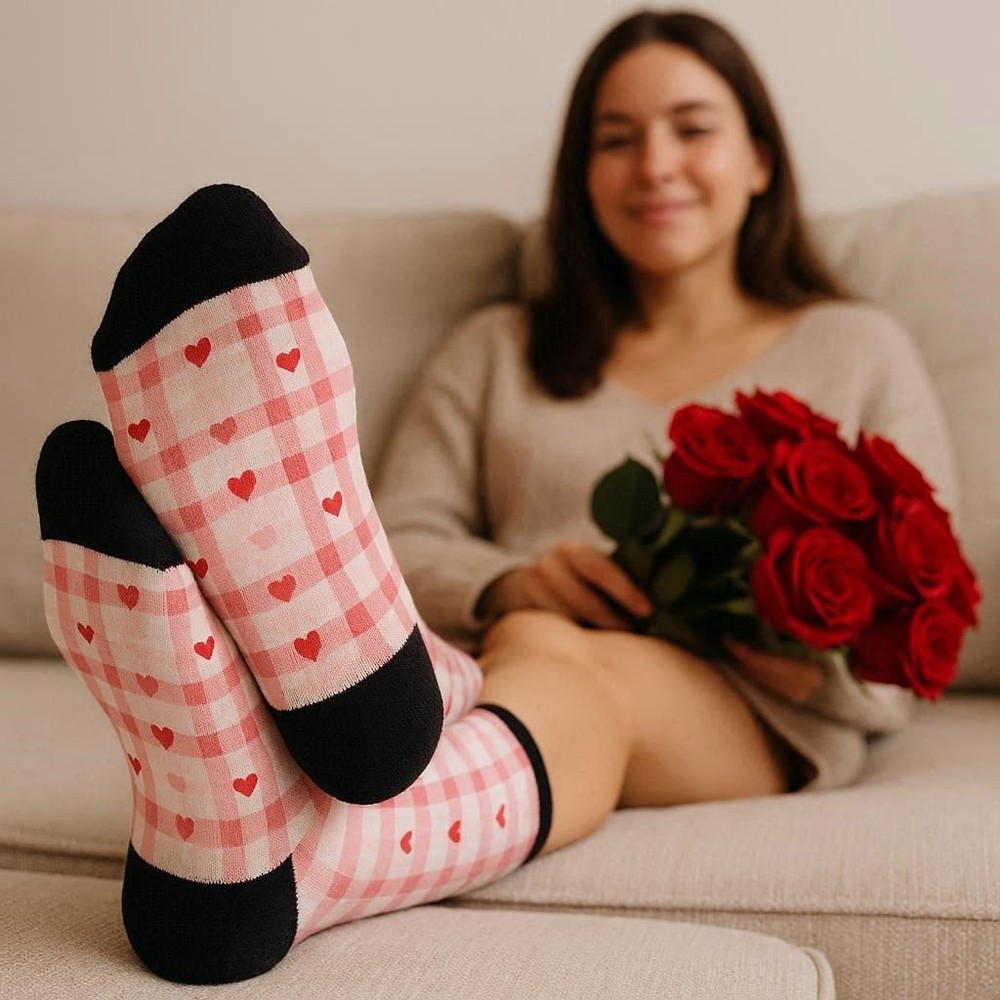 Gingham Hearts Classic Sweet Valentine Seamless Pattern Design