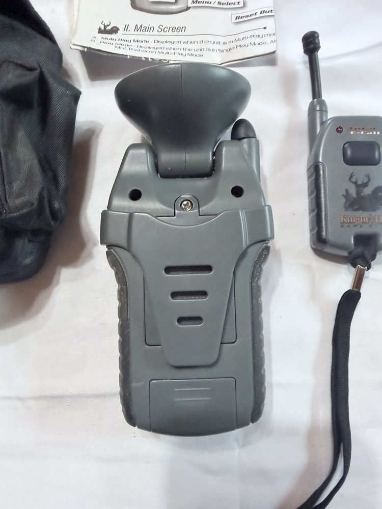 Knight & Hale Total E-Call Electronic Game Call w Remote Pouch Tested