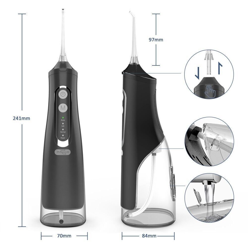 Cordless Water Flosser Dental Oral Irrigator Travel Teeth Cleaner Floss Pick NEW