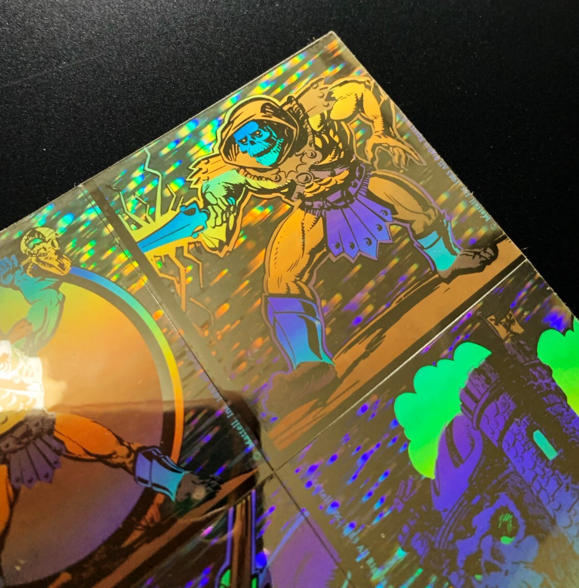 RARE VINTAGE HE MAN HE-MAN DC COMICS hologram holographic sticker decal 1983