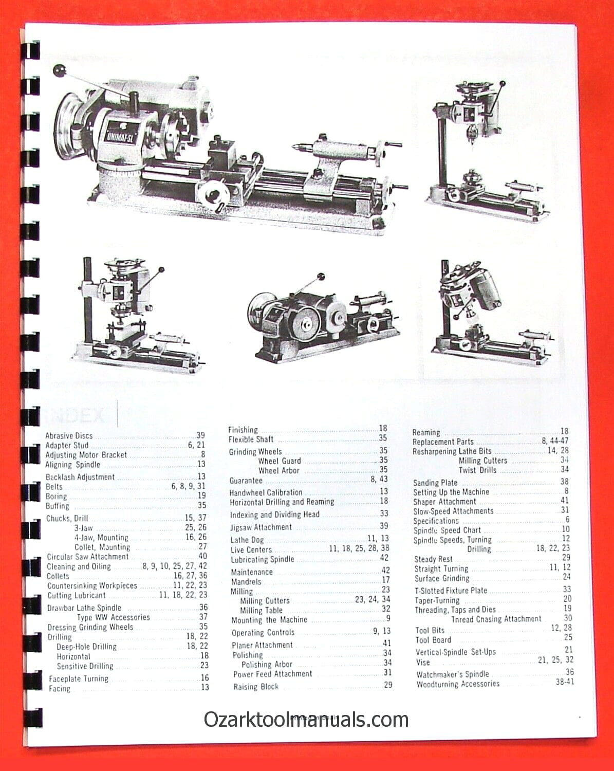 UNIMAT-SL Miniature Machine Lathe Handbook & Techniques Operator's Manual 0729