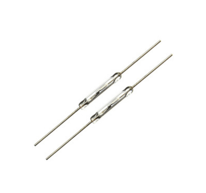 100pcs 10W Reed Switch Glass NO Low Voltage Current 2*14mm Normal Open