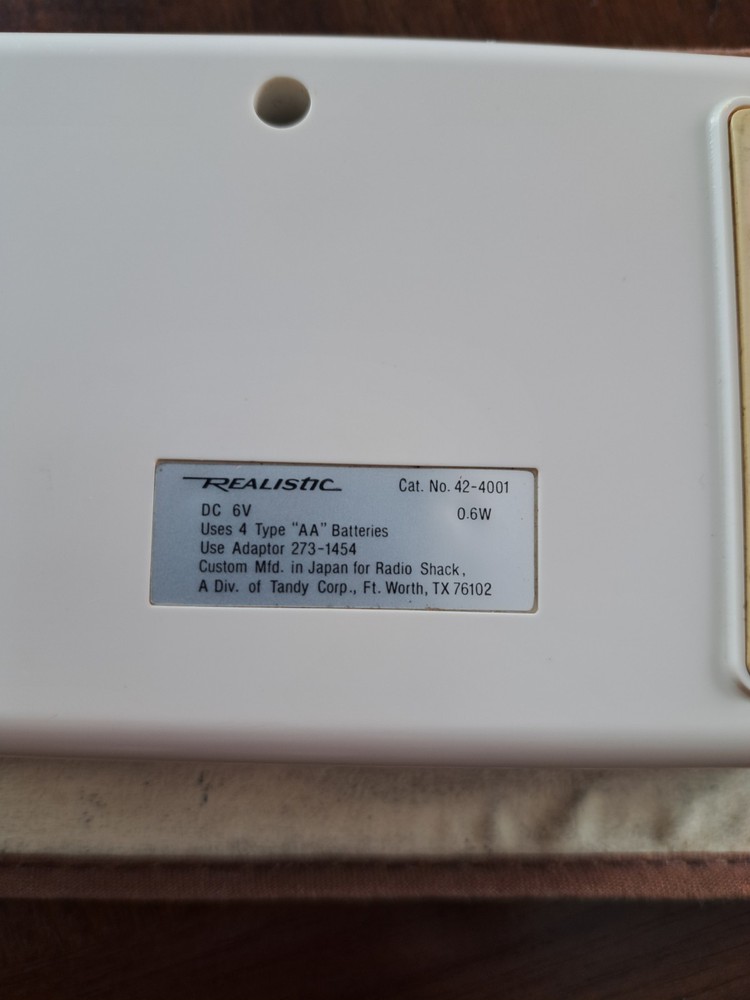 Realistic Concertmate 200 Keyboard Synthesizer w/ Case Tested Working