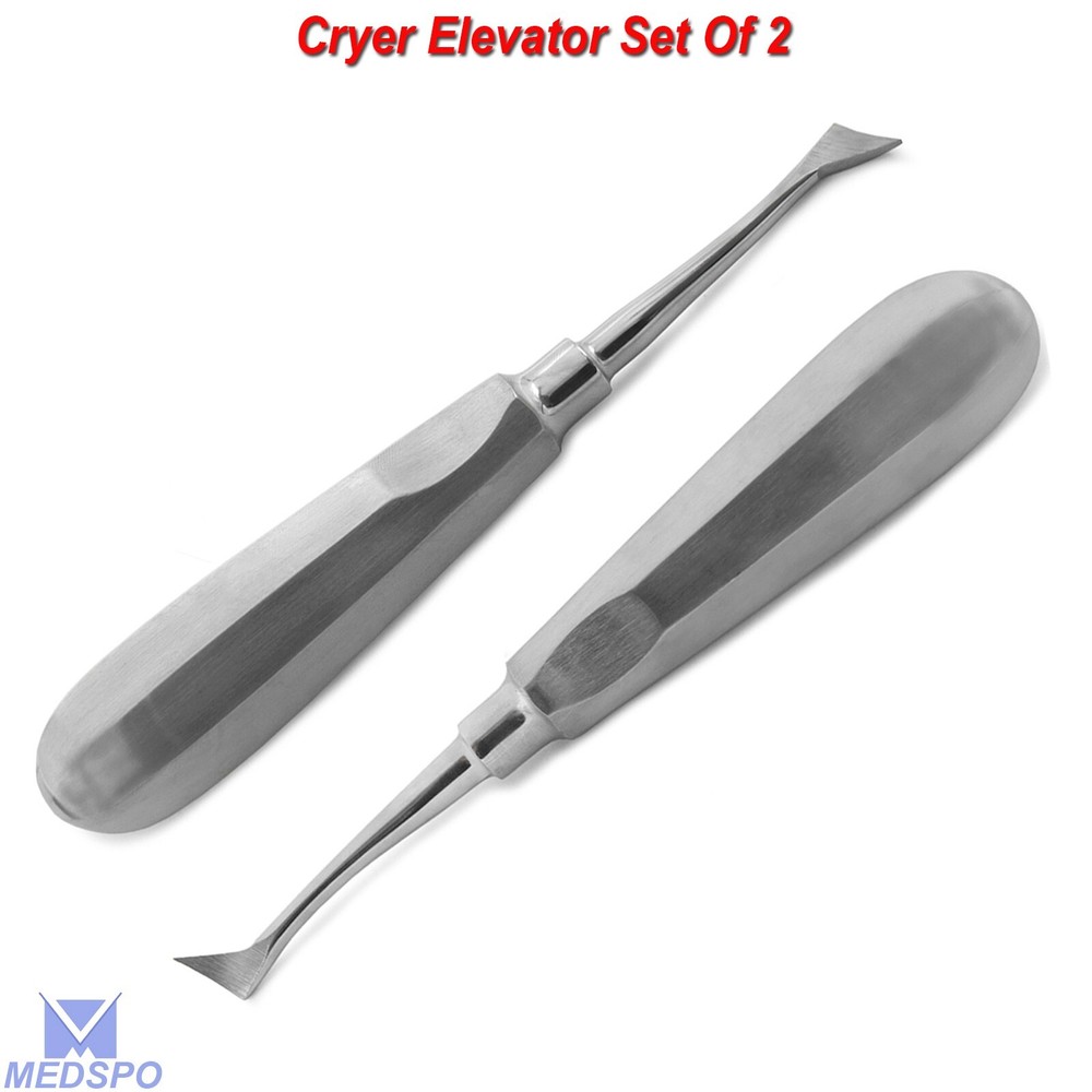 Surgical Left & Right Cryer Elevators Teeth Extraction Oral Surgery Instruments