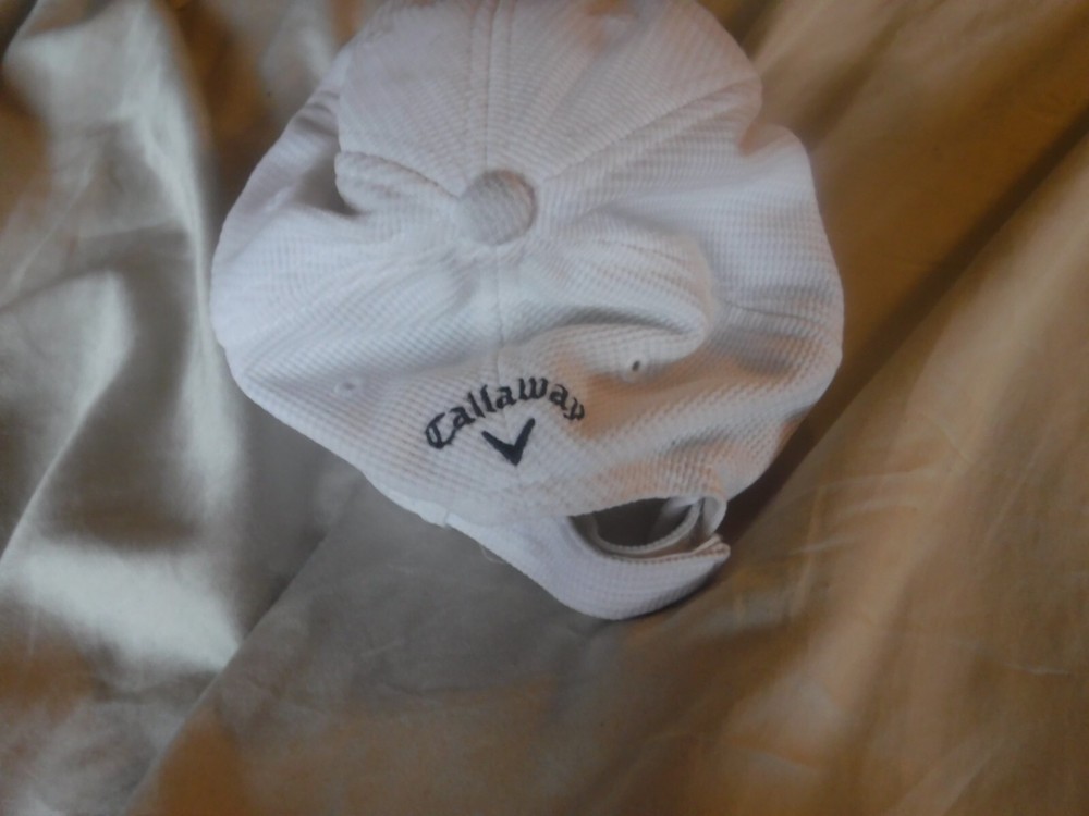 Golf Calaway HAt White Adjustable Pre OWned