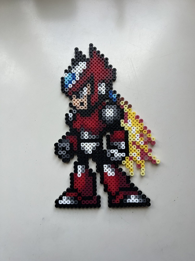 Zero Mega Man X Perler Beads SNES Capcom Retro Sprite Pixel Art
