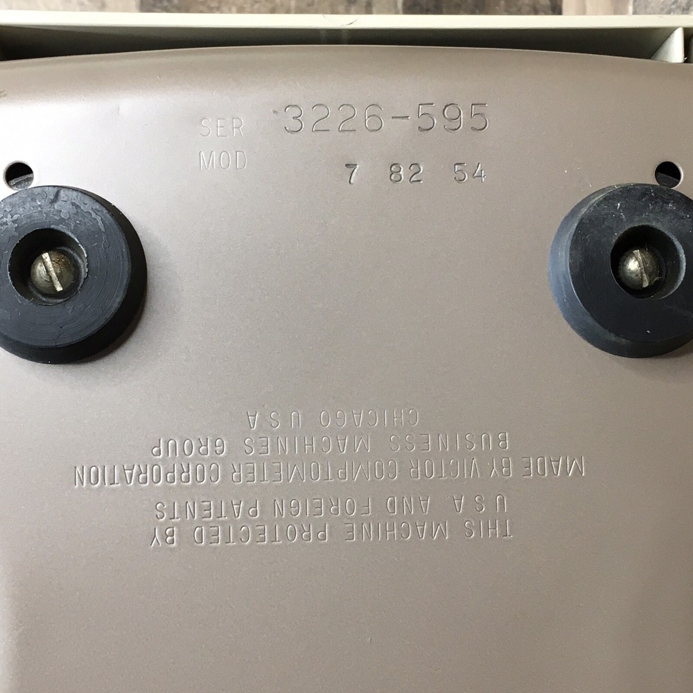 Vintage Victor Comptometer Adding Machine Calculator Model 7 82 54 *Needs Ink*