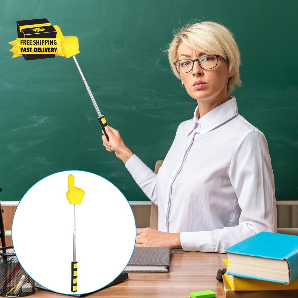 Big Pointer Finger Stick,Extendable Pointer Finger with Soft Grip Handle for Tea