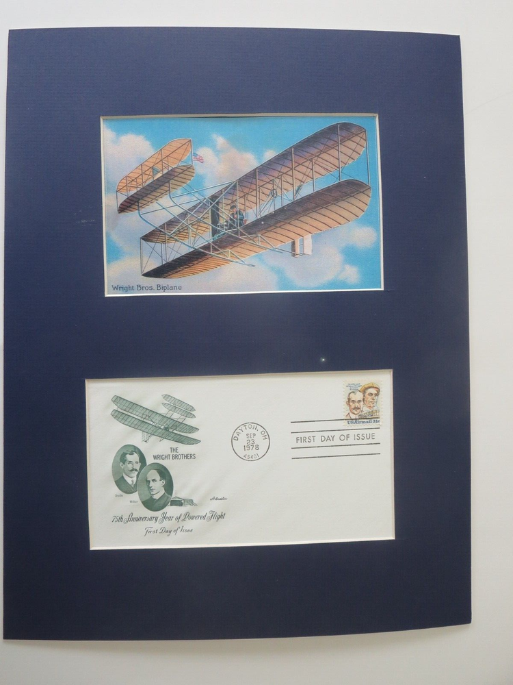 The Wright Brothers & the First Flight over Kitty Hawk & First Day Cover