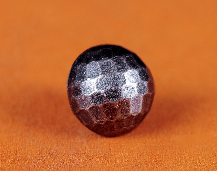 30pc 10MM SOLID SILVER HEXAGON BALL CONCHO STUD SPOTS RIVET LEATHER CRAFT DECOR
