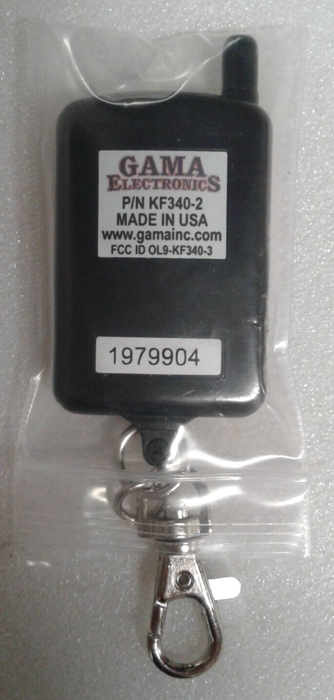 GAMA Electronics KF340-2 2 Button Keyfob Transmitter & RFR24V1C Remote Control