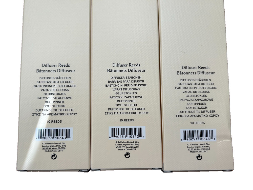 Jo Malone New 10 Diffuser Reeds Sealed Boxed
