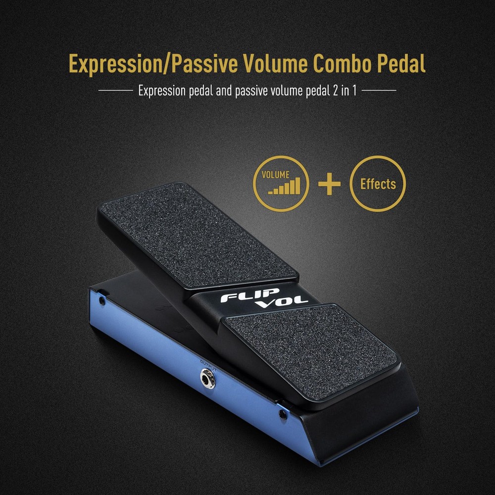 Volume Expression Pedal, Expression EXP & Passive Volume 2 in 1 Combo Guitar ...