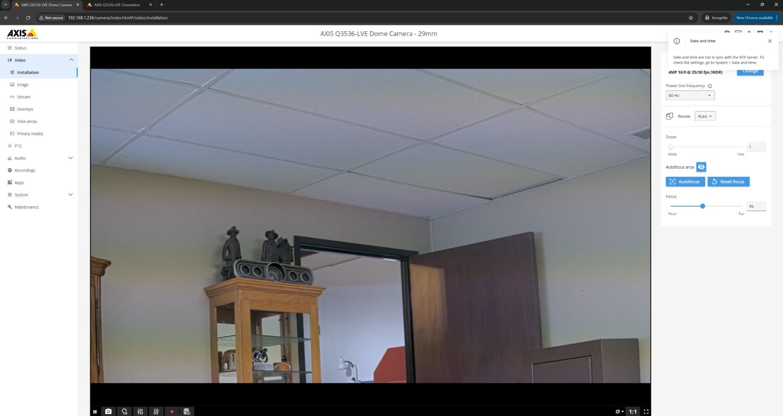 Axis Q3536-LVE 4MP Dome Camera 29mm Lightfinder Forensic WDR Deep Learning [CTD]