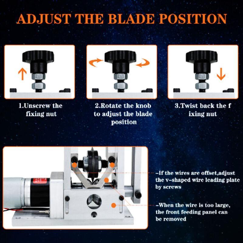 Electric Semi-auto Wire Stripping Machine Manual Cable Stripper Copper