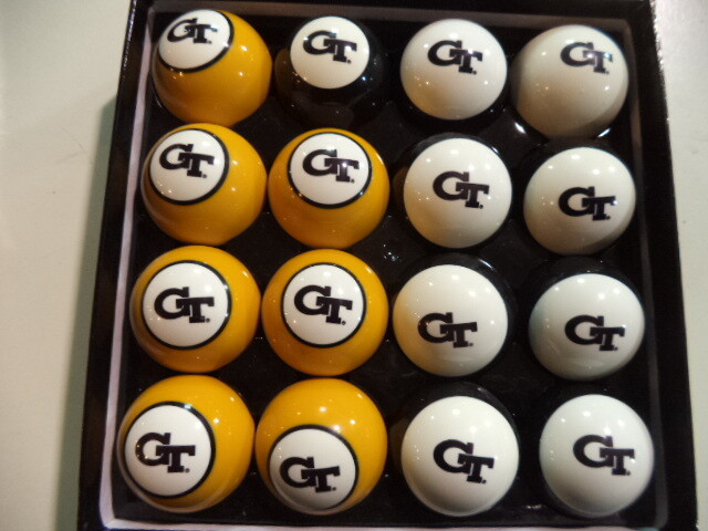Georgia Tech Yellow Jackets Billiard Ball Set