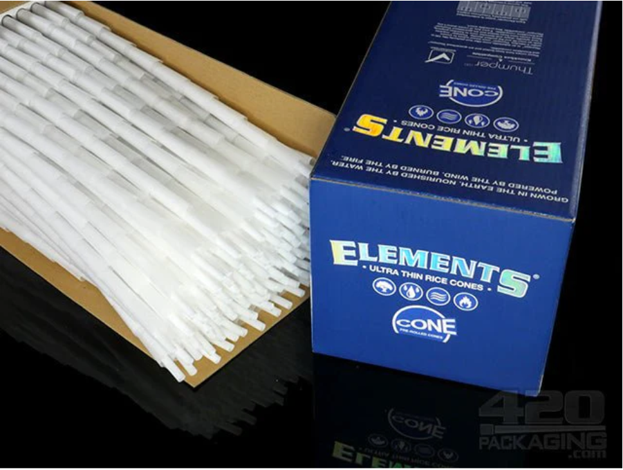 Elements Ultra Thin Rice Cones 1 1/4 Size 100 Pack & Fast Shipping