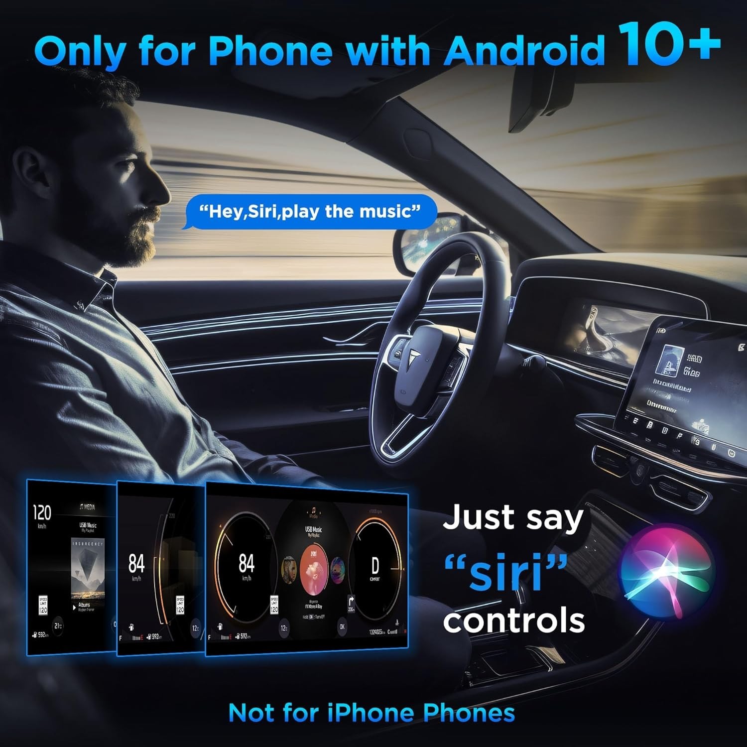 Android Auto Wired to Wireless Adapter Converter Instant Connection Android 10+