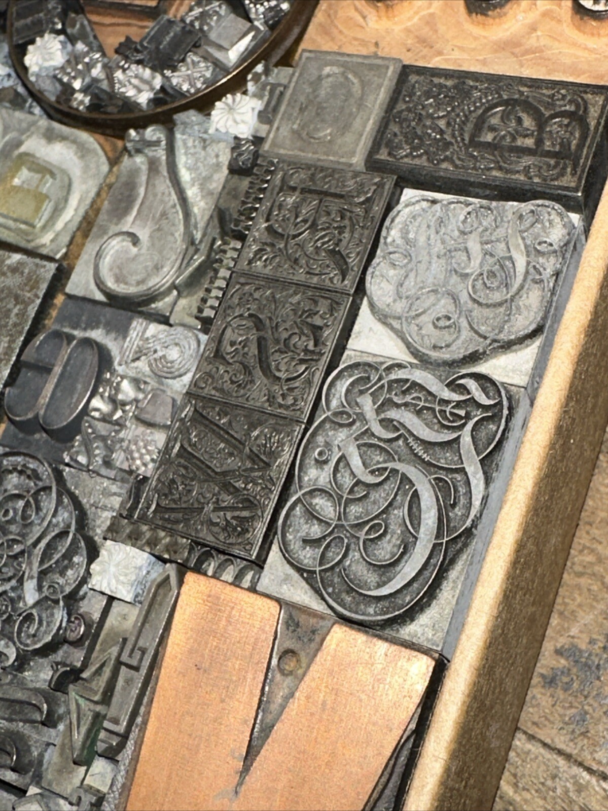 Printing Blocks Ornamentals Borders Dingbats. Wonderful Variety!! #D Beautiful!