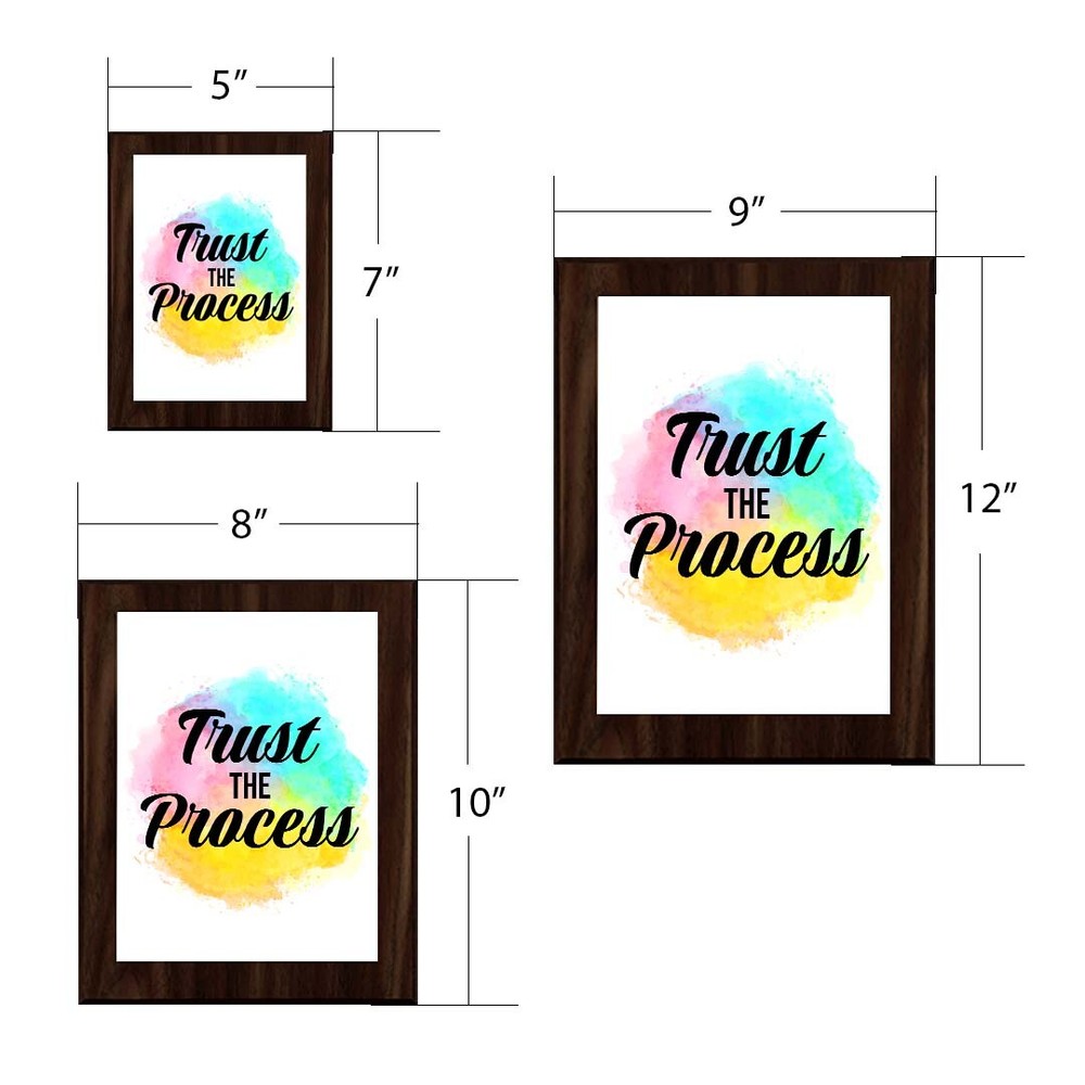 Trust The Process Decorative Wall Plaque (Full Color)