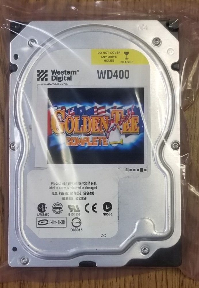 GOLDEN TEE COMPLETE 2006 REPLACEMENT HARD DRIVE & BOOT CHIP for an Arcade Game
