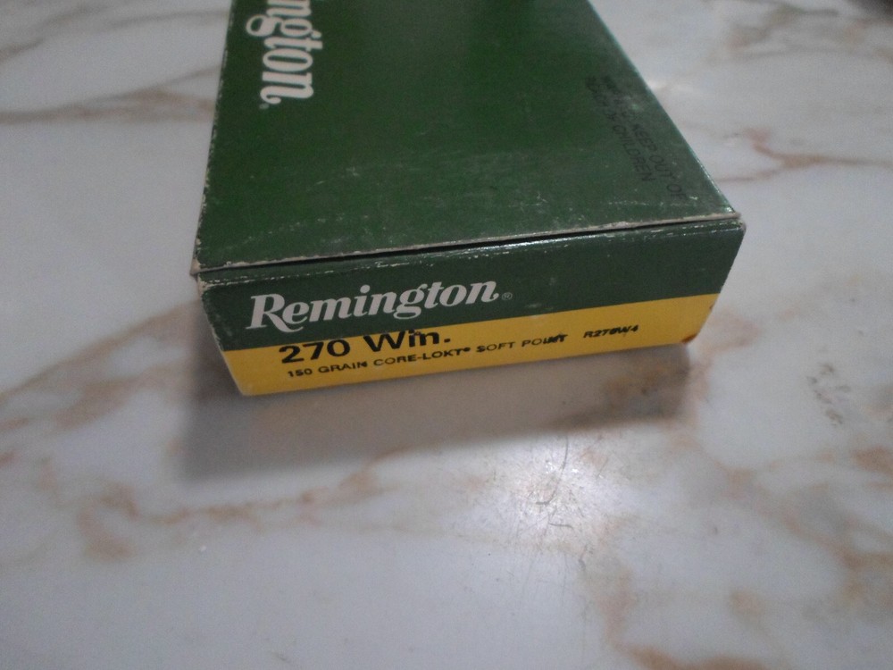 Remington 270 Win 150 gr Core-Lokt Soft Point Empty Box