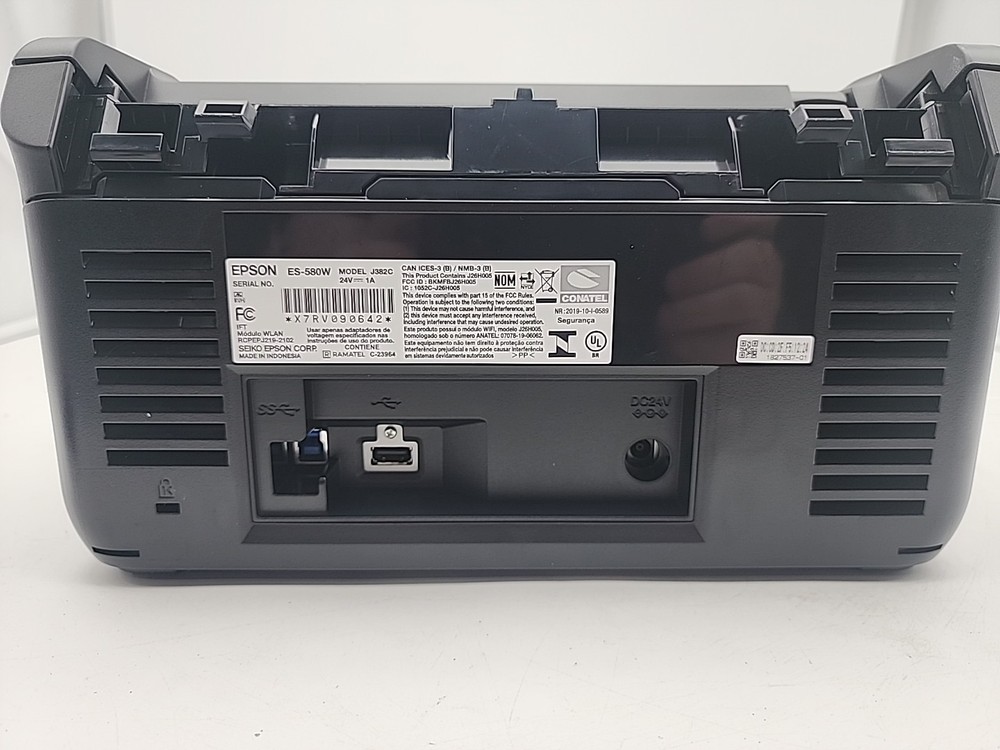 Epson WorkForce ES-580W Wireless Duplex Document Scanner Low Use ~10 Scans Teste