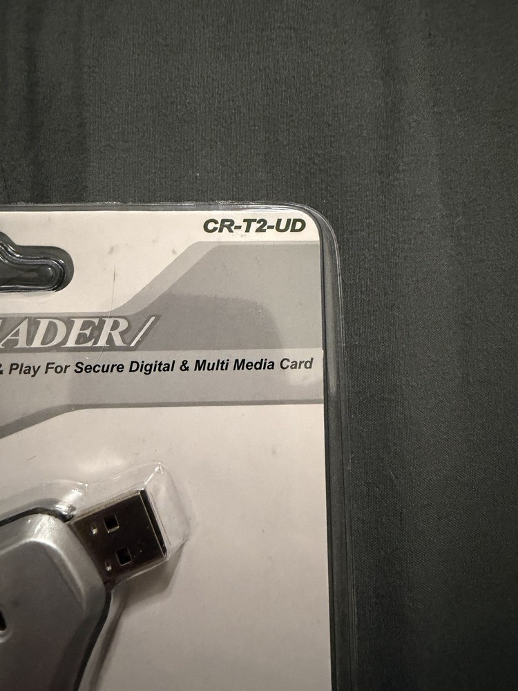 NEW Secure Digital Card Reader Writer USB High Speed for PC MAC Windows CR-T2-UD