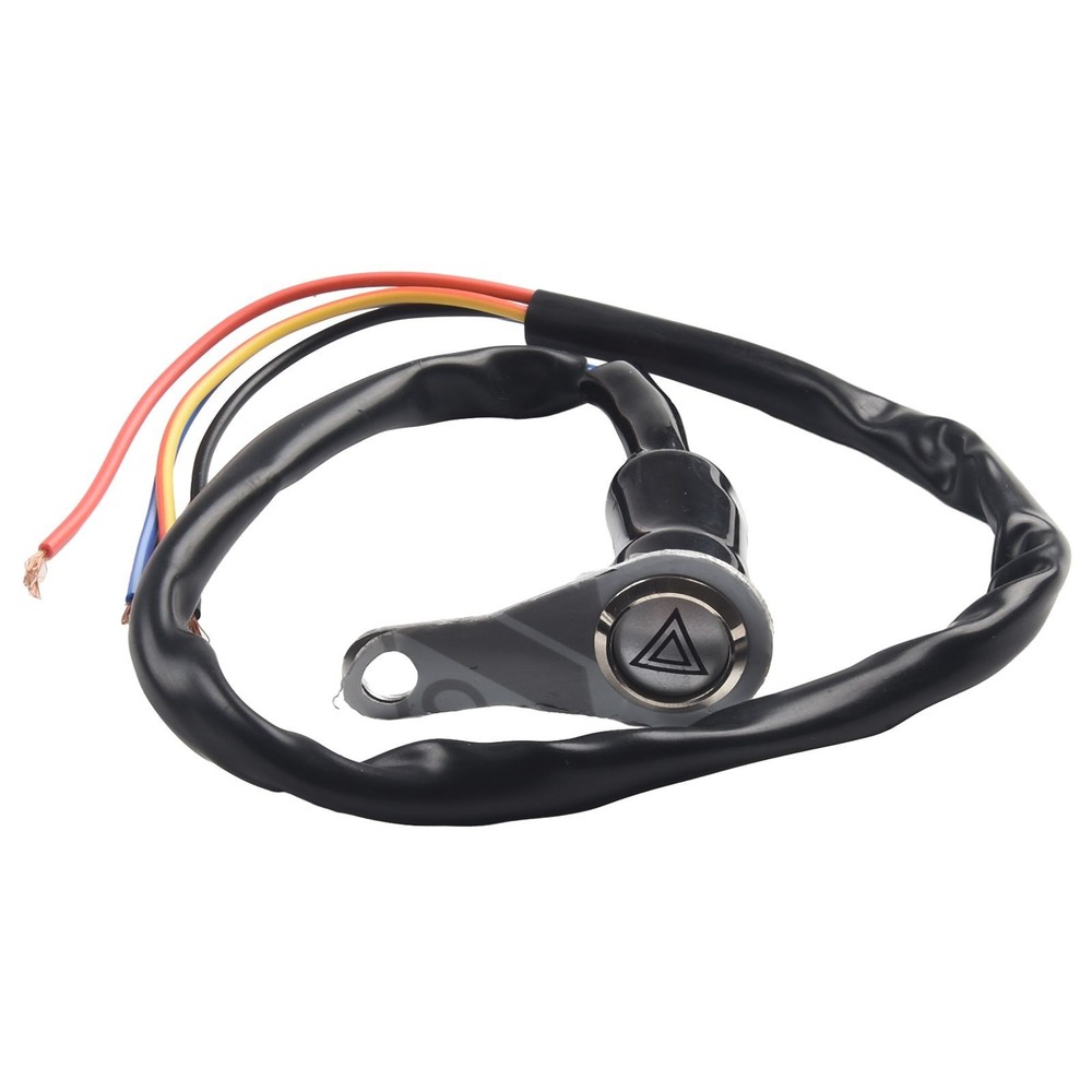 NEW Red LED Motorcycle Switch ON+OFF Handlebar Mount Push-Button 12V Work Light