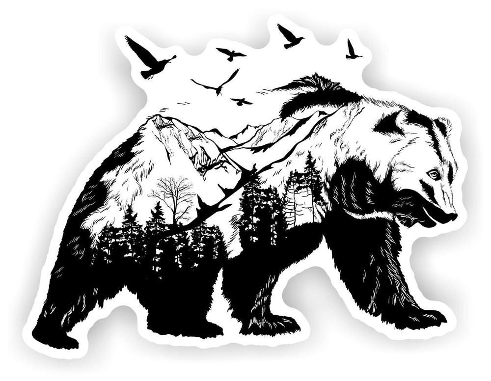 Mountain Bear Decal