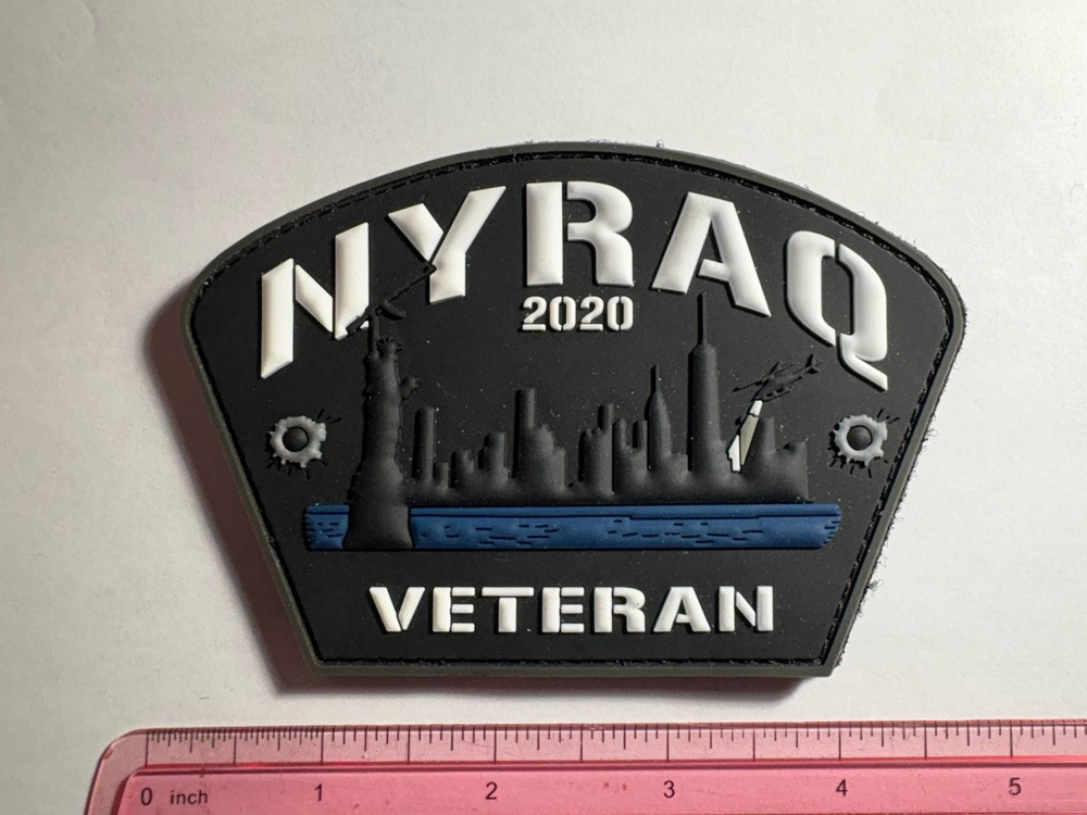 NYRAQ Police Patch ~ 3D Rubber Patch