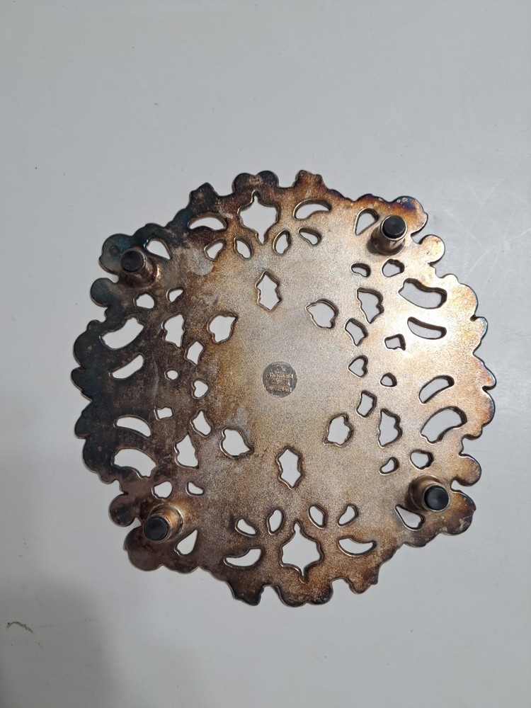Vintage Silver-plated Trivet Made By The Sheffield Silver Co.