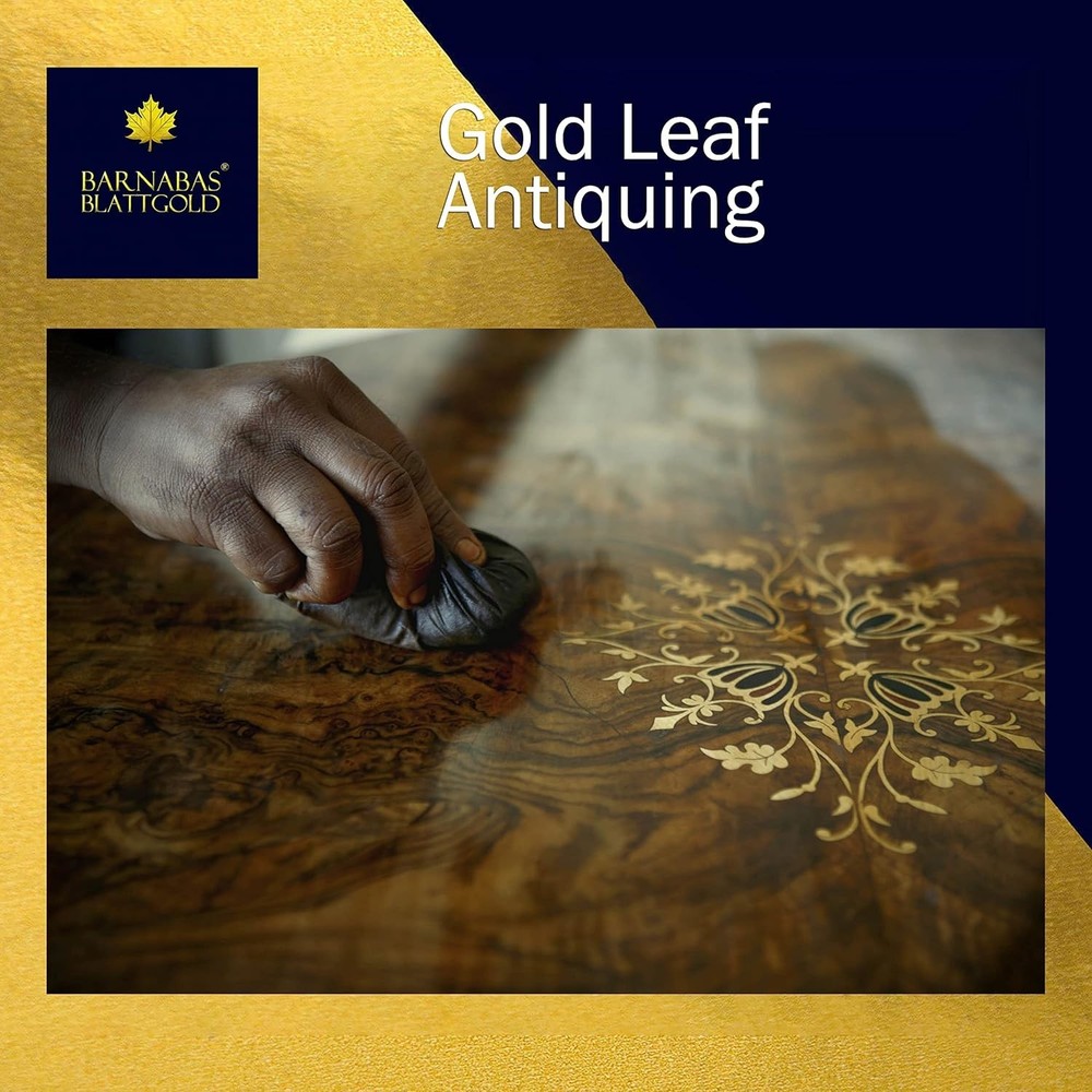 Barnabas Gilding Kit - 100 Sheets Gold/Silver Leaf, Adhesives & Tools