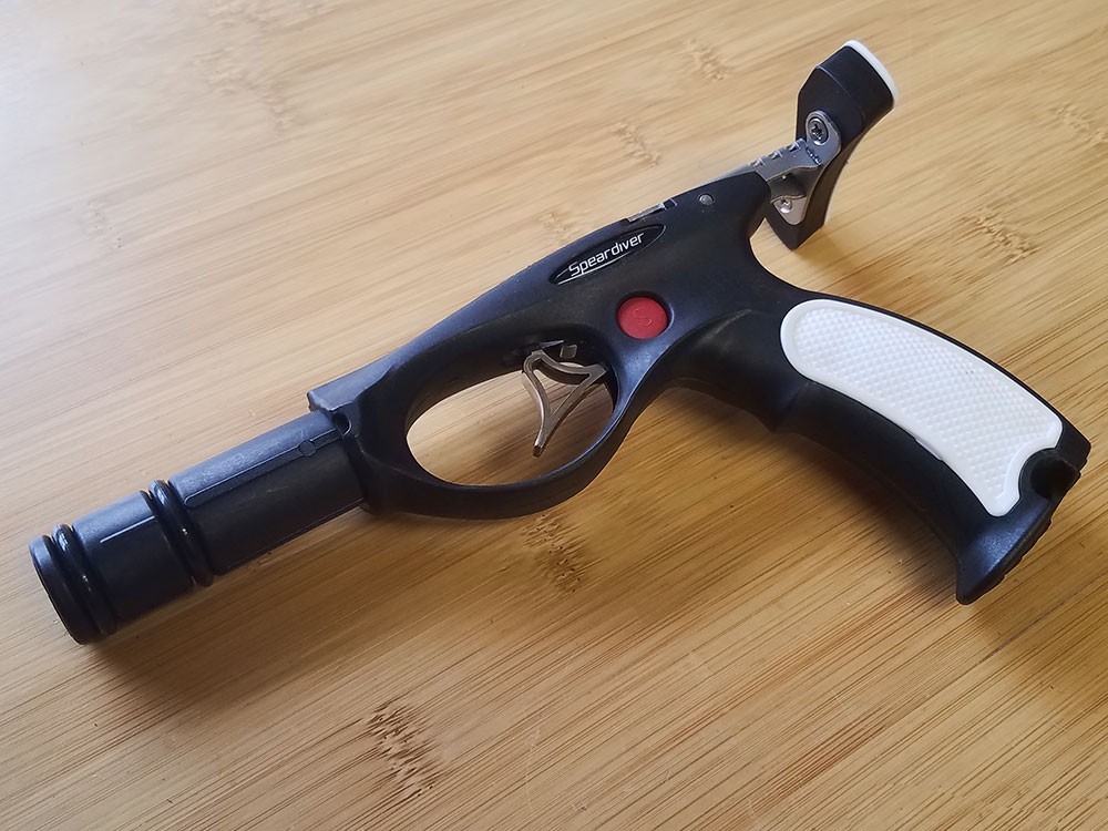 Speardiver Stealth Side Line Release Red Speargun Handle Complete Trigger Mech