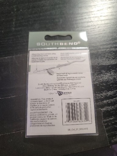 Southbend WR2-4FO Walleye Rig Double Hook Size 4 1 pack