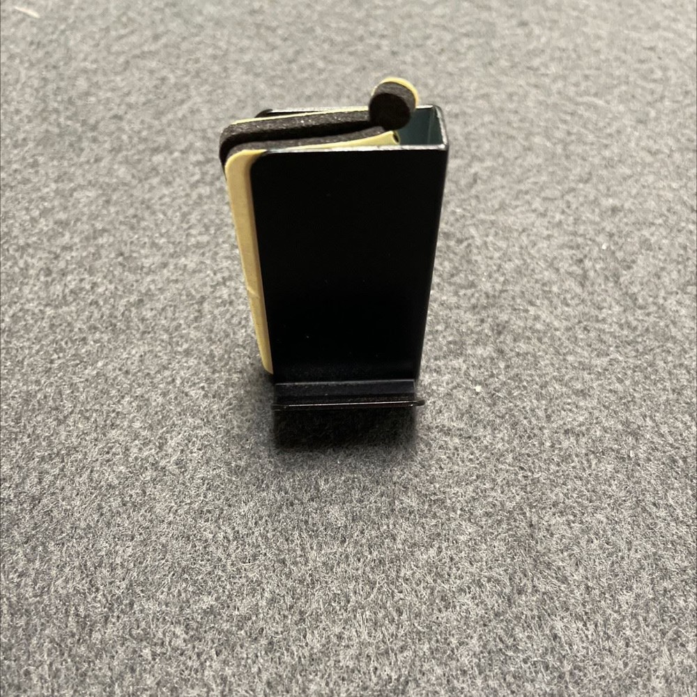 Left Hand Glass Door Finger Pull Flat Black