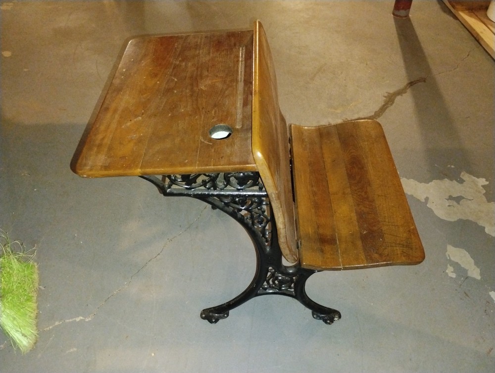 American SF Co. Student Desk #3 Cast Iron Base