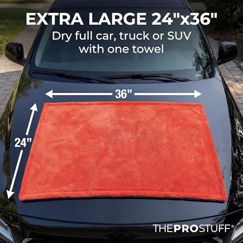 Car Drying Towel 1400 GSM - Ultra Absorbent Twisted Loop Microfiber X Large