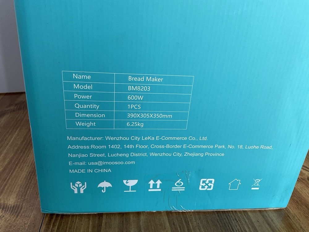 Moosoo BM8202 25 In 1 2lb Programmable Bread Machine Maker Digital Touch NEW