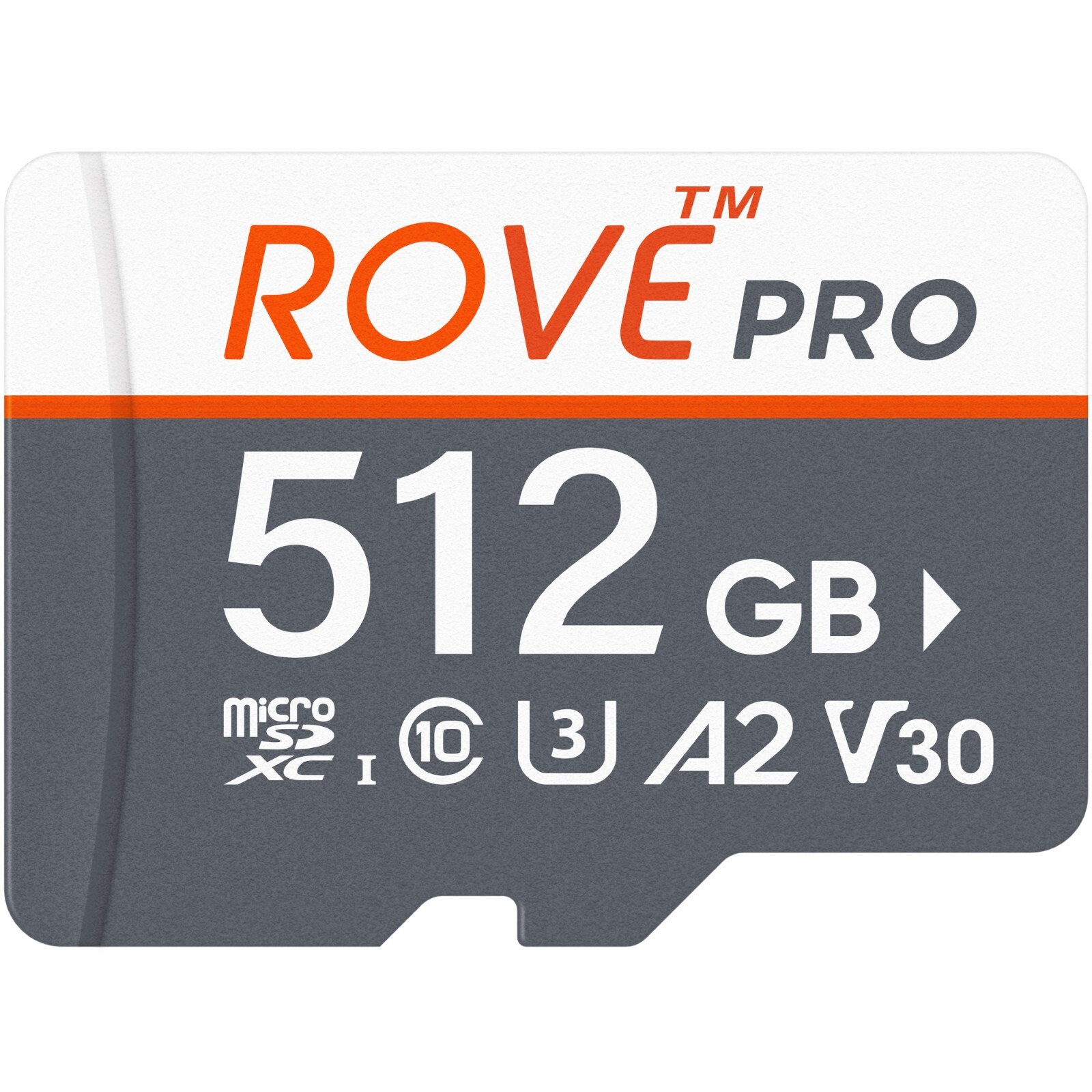 ROVE PRO microSD Card for Dash Cam Memory Card 128, 256, 512 GB, with SD Adapter