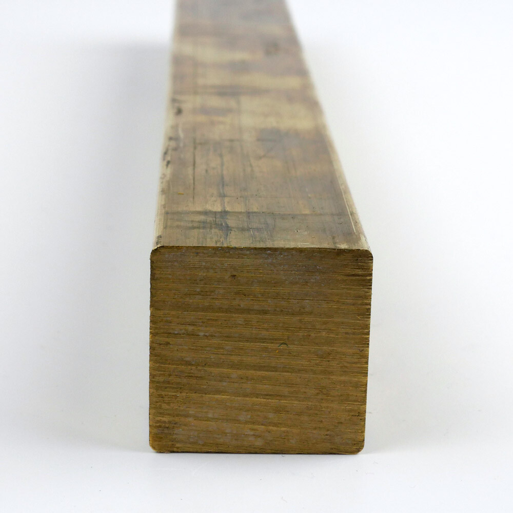 2" Brass Square Bar 360-H02 Extruded : 12.0"