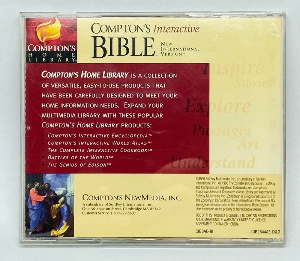 Compton’s Interactive Bible Version 1.0 CD International Version