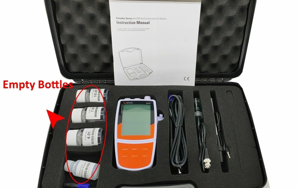Water Quality Analyzer Portable Dissolved Oxygen Meter pH mV Temp Tester Meter