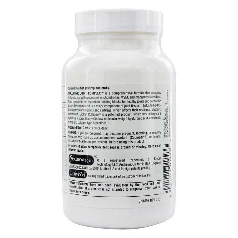 Source Naturals Hyaluronic Joint Complex, 60 Tablets