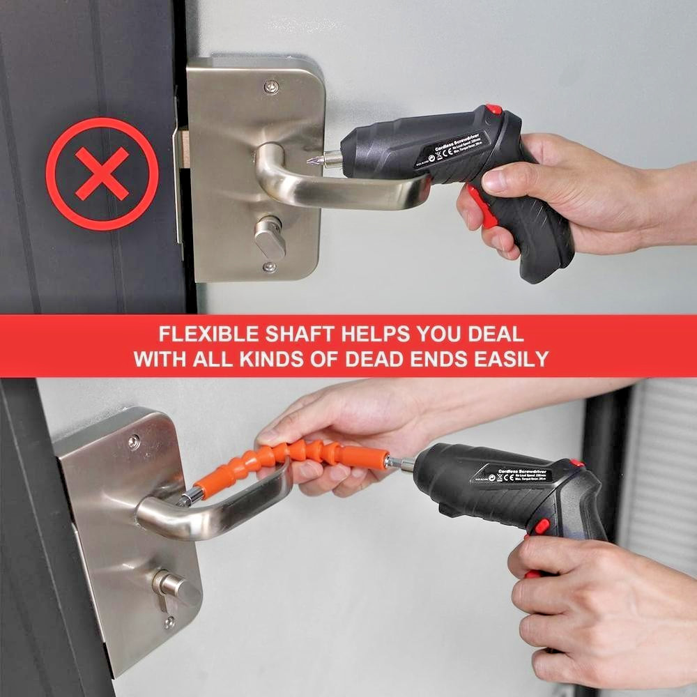 North Tech 3.7V Cordless Screwdriver Tool Socket Set Carrying Case Rechargeable