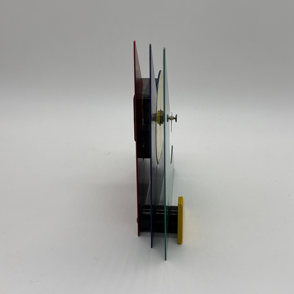 1980s Multicolor Stacked Desk or Mantel Clock does not work check description