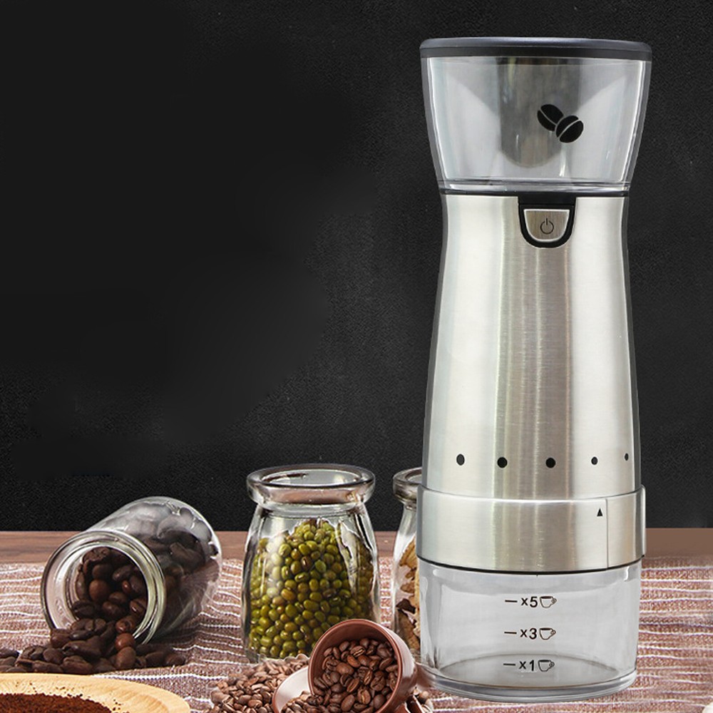 Rechargeable Battery Powered Portable Fully Automatic Electric Coffee Grinder