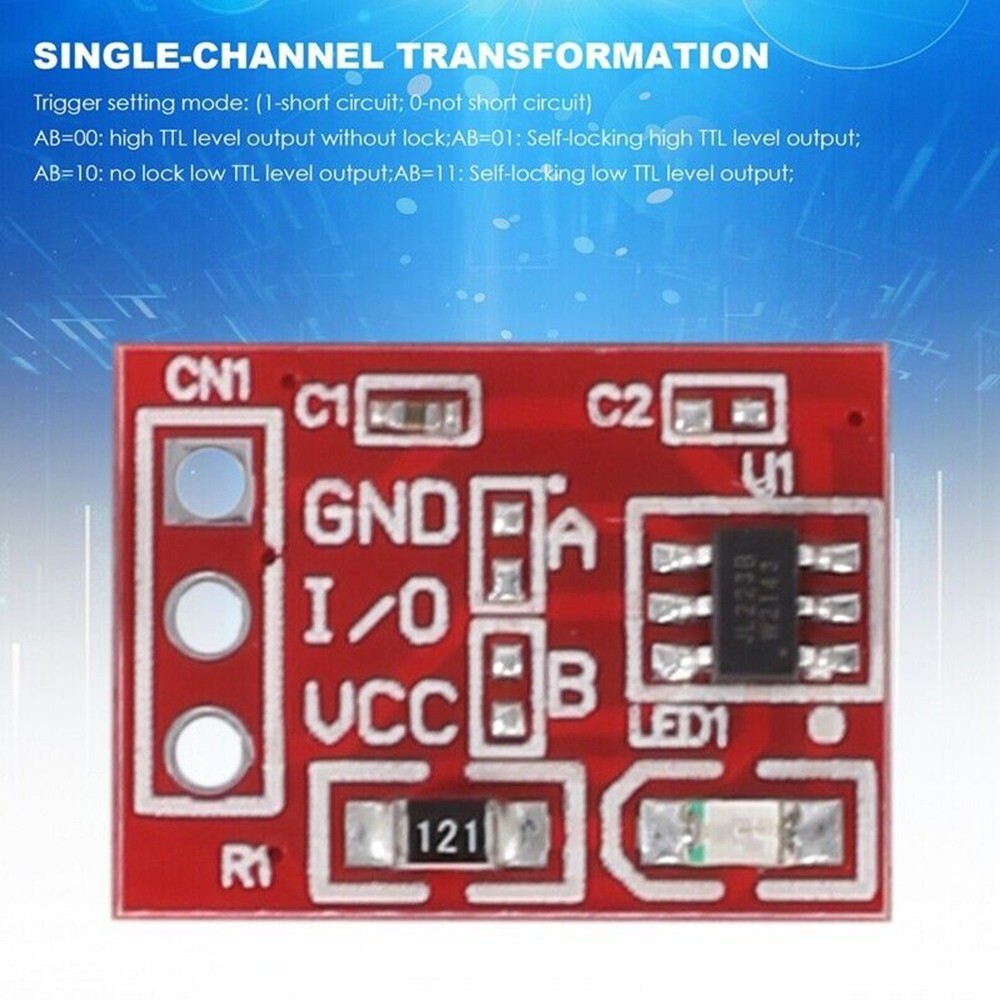 50pcs Ttp223 Touch Button Modular Self-Locking Micro Capacitive Single