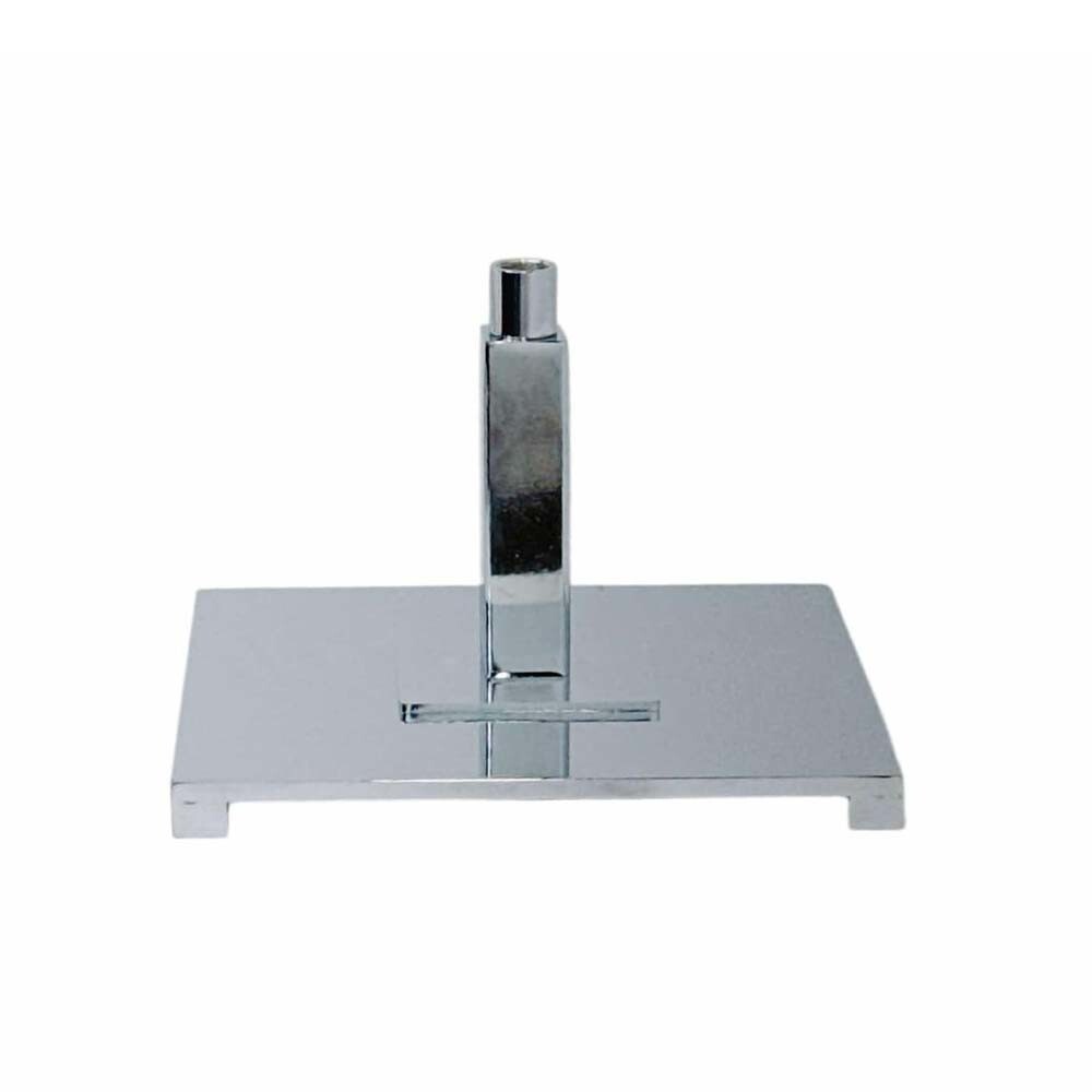 8" x 8" Chrome Square Parsons Base 5/8" Thread Fitting Chrome Display Base