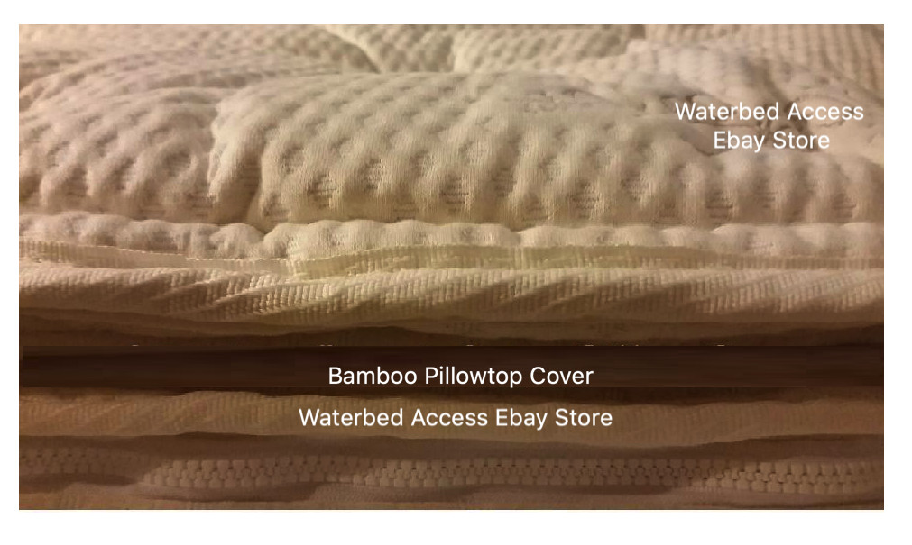 California King Softside Waterbed with Dual Deep Fill Bladders and heaters